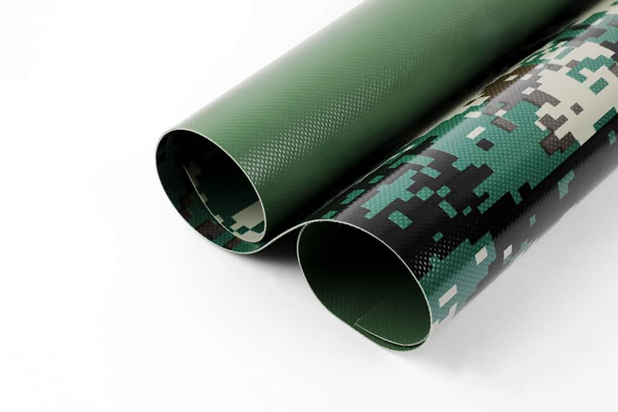 PVC Tarpaulin Camouflage Bercetak